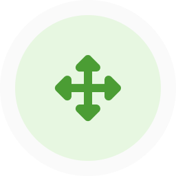 Skalierbar und übertragbar auf verschiedene Regionen und Träger (Icon)